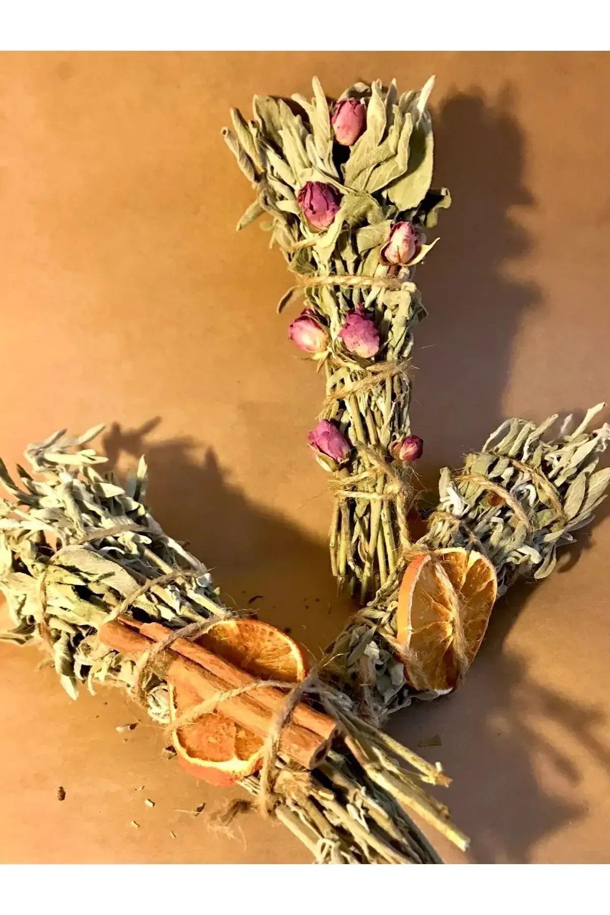 Sage Bundle Pack - Cinnamon, dried orange, and dried flowers