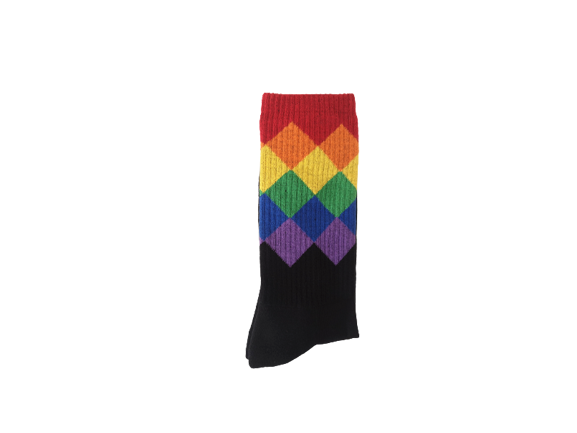 Regenboog diamanten sokken van Pegada