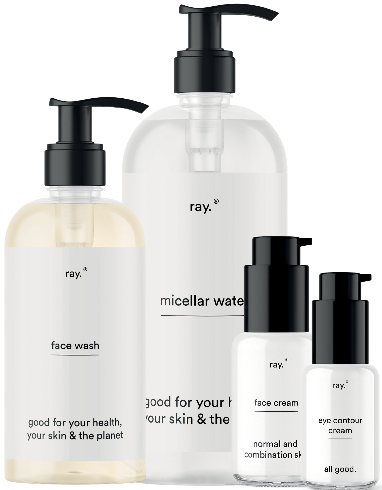 Ray Gezichts essentials Hydrateer en help je gelaat beschermen met de dag- en nachtcrème