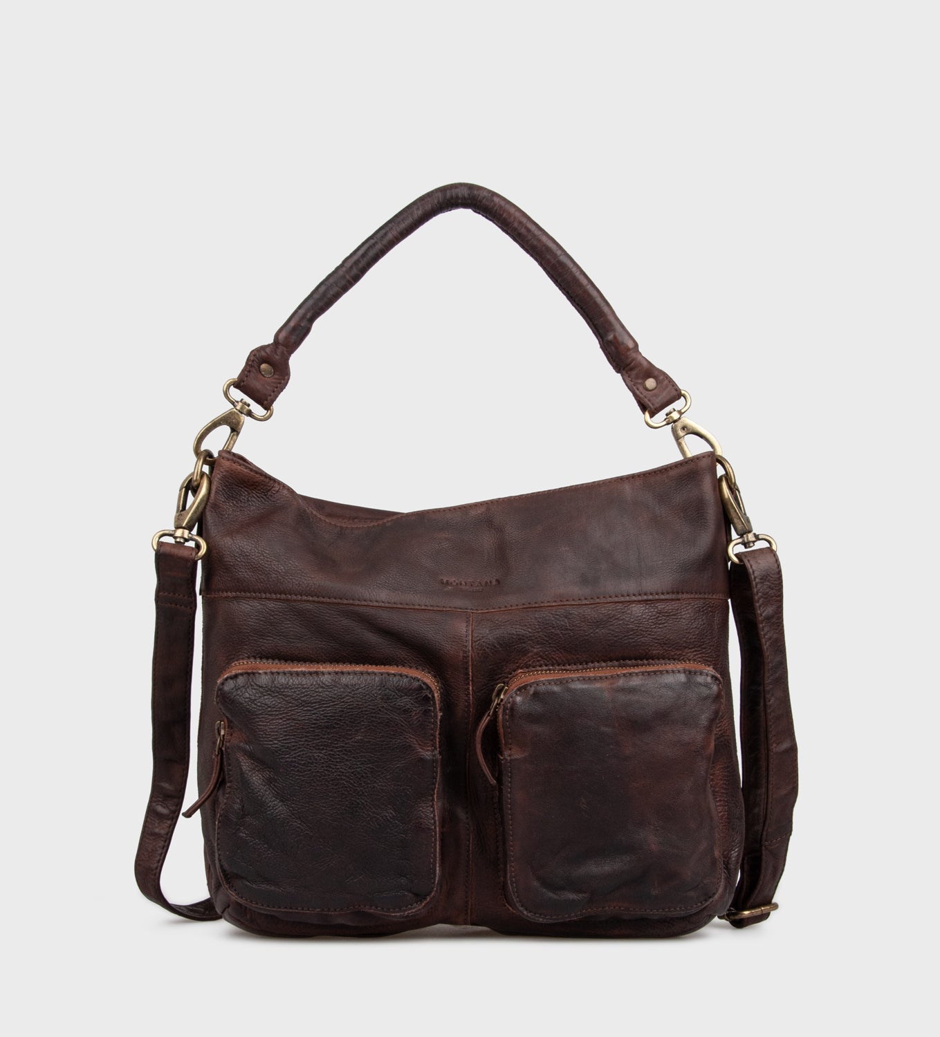 Kinsey Urban handtas Bruin van gewassen leer - Montana collectie