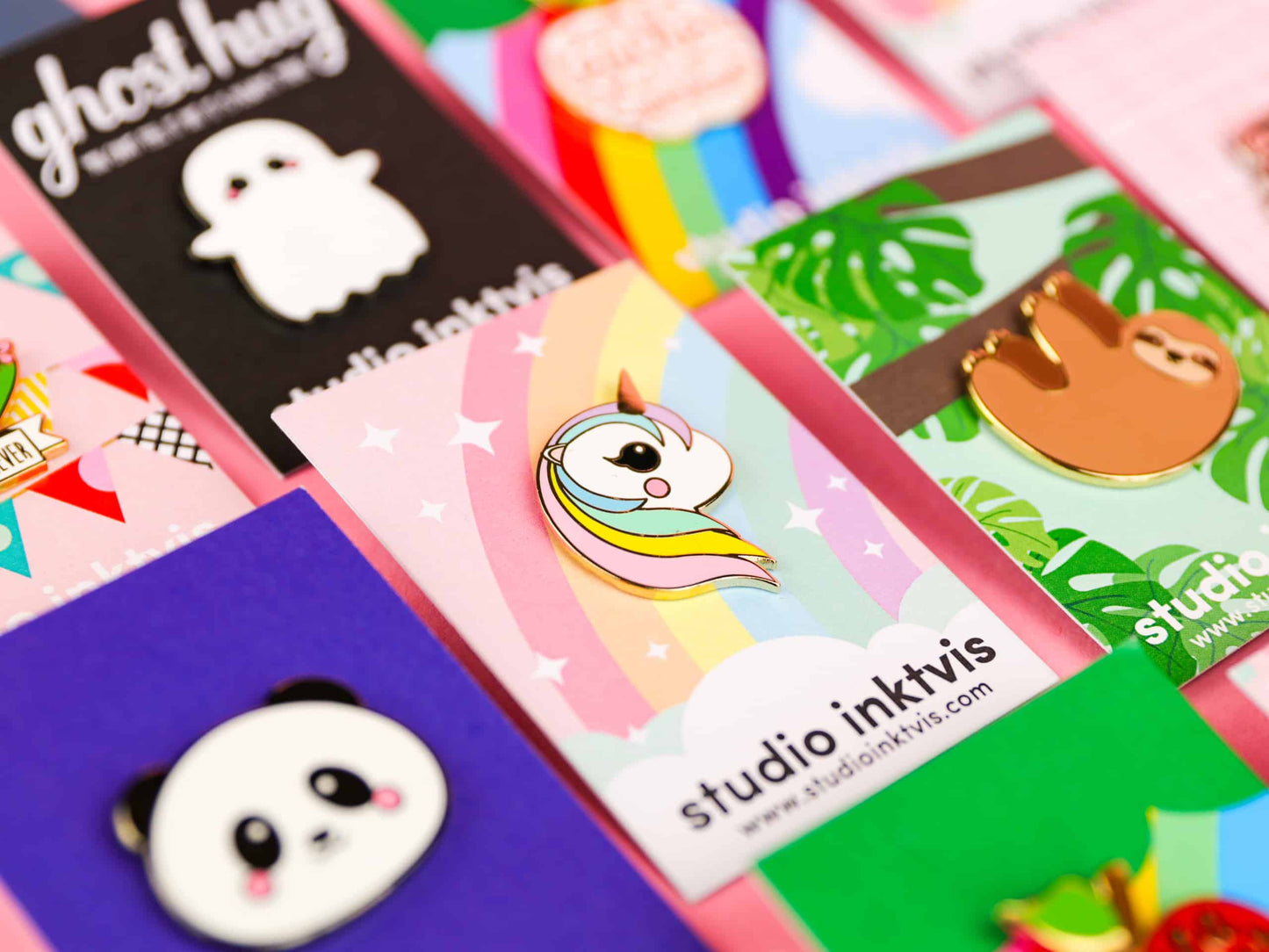 Pin 'Eenhoorn Regenboog'