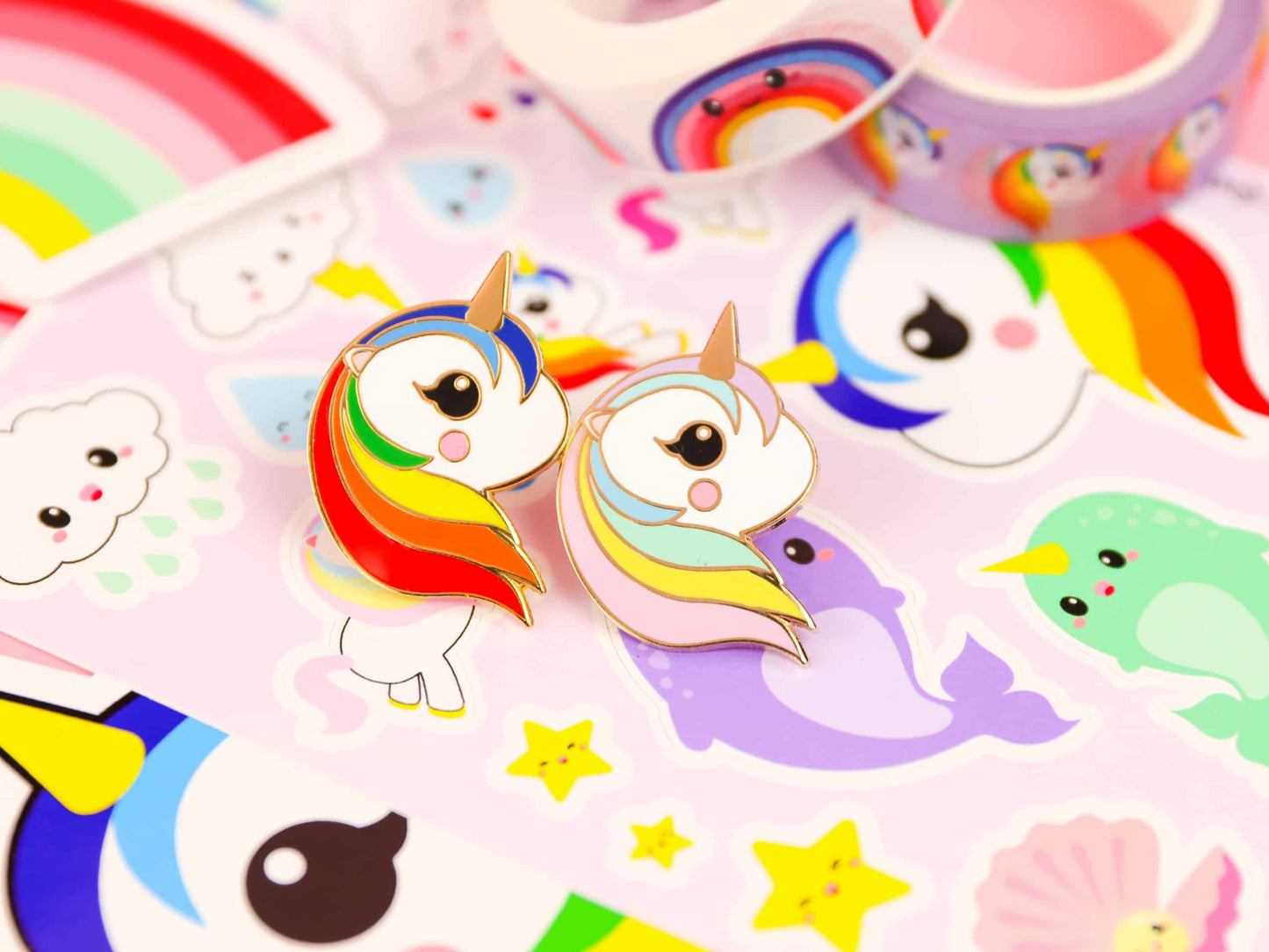 Pin 'Eenhoorn Regenboog'