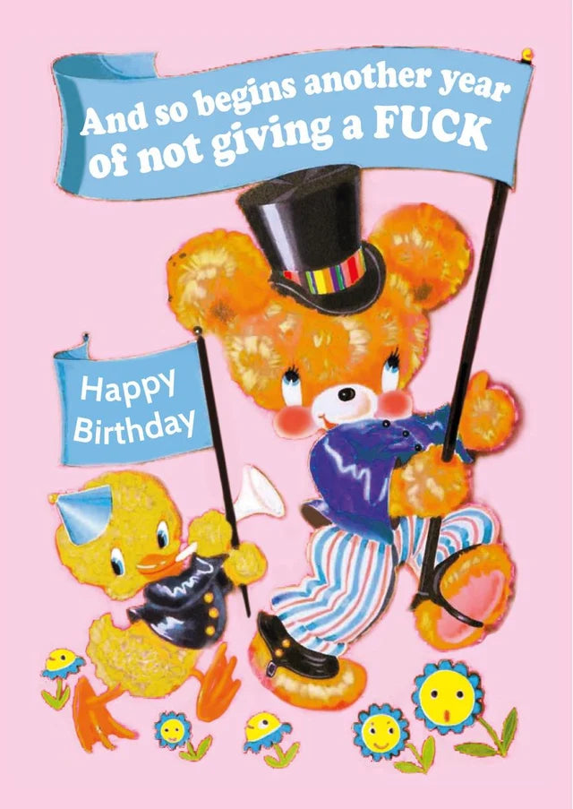 And so begins another year of not giving a fuck Postkaart Studio inktvis