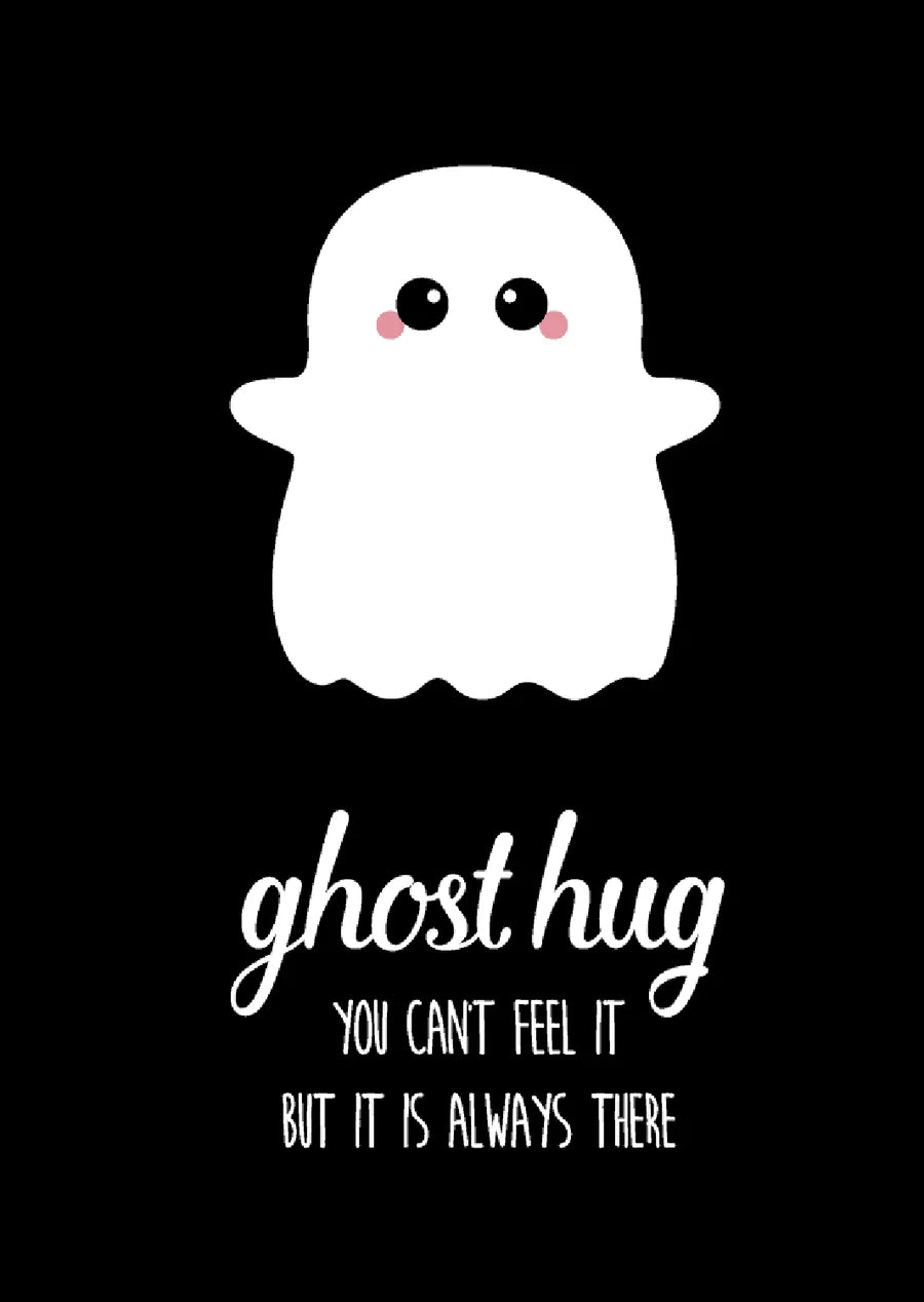 Postkaart Ghost hug Studio Inktvis