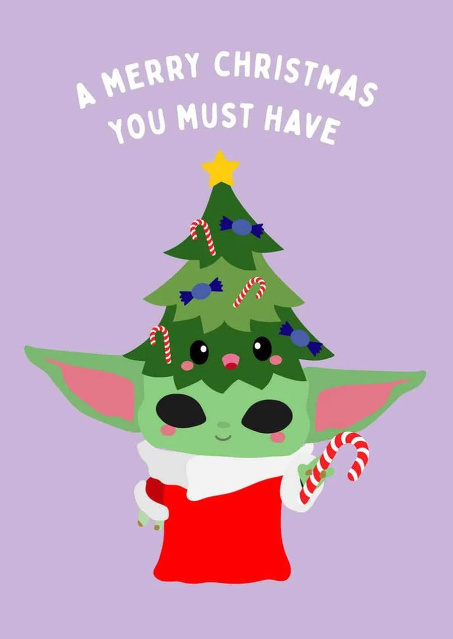Postkaart A merry christmas you must have Studio Inktvis
