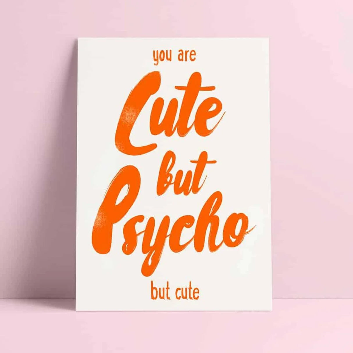 Postkaart Studio Inktvis Cute but psycho but cute