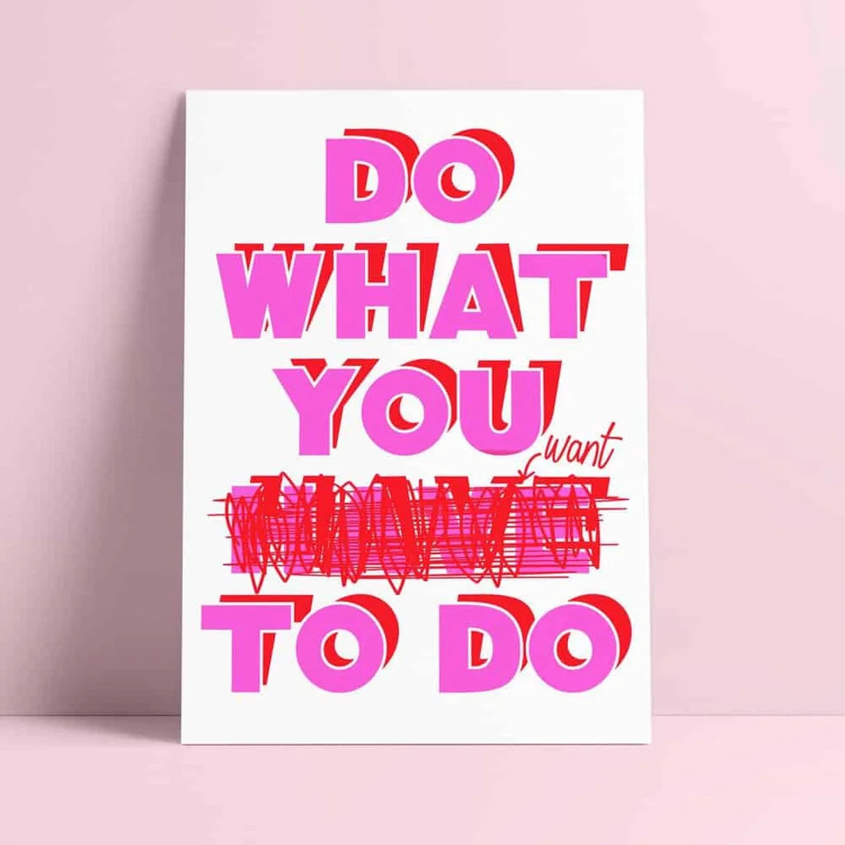Postkaart Do what you want to do Studio Inktvis