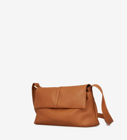 Handtas Aurelia van Treats, Scandinavisch Minimalisme, Cognac