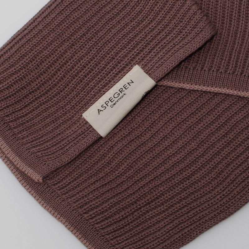 Detailfoto van GOTS-gecertificeerde katoenen vaatdoekje in Mauve 
