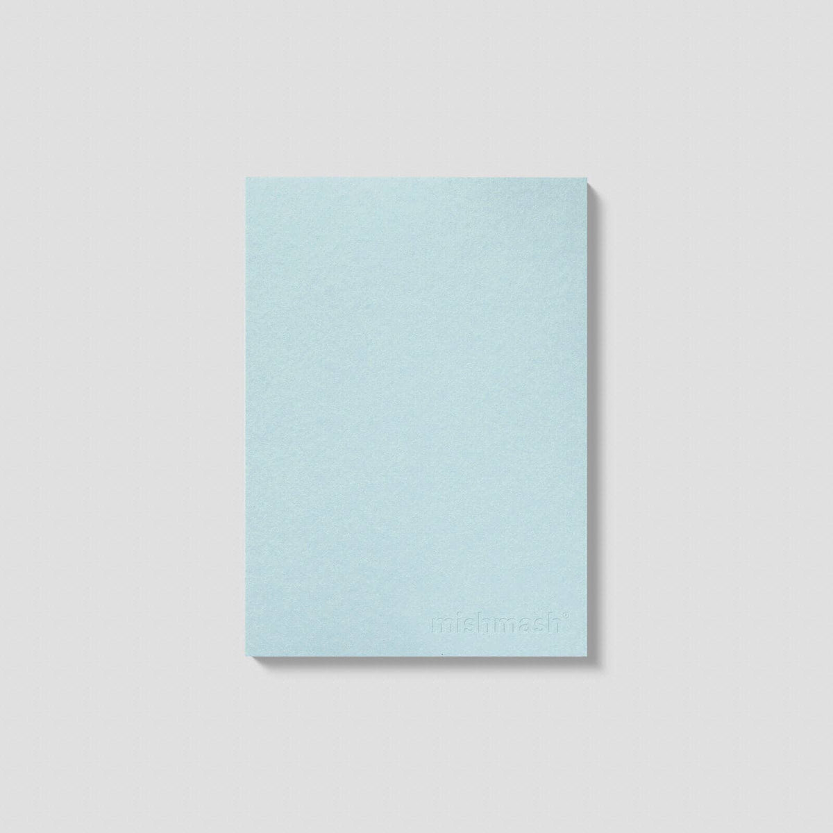 Naked-notitieboek A5 van mishmash in lichtblauw, vooraanzicht