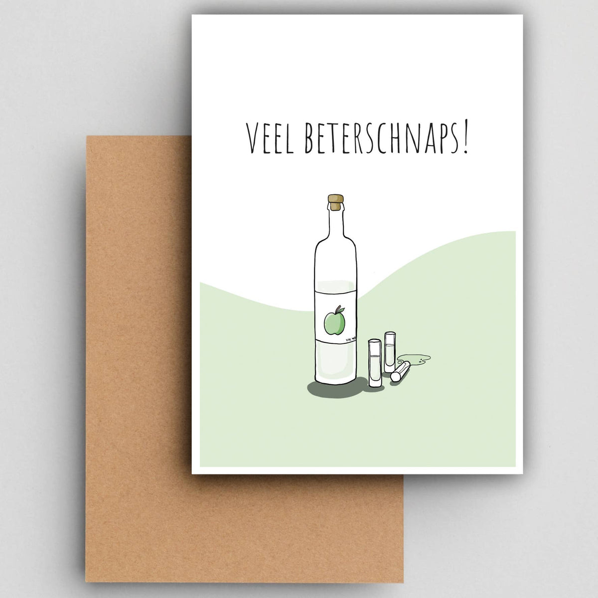 Wenskaart Veel beterschnaps! van Studio Raquelle, foto 2