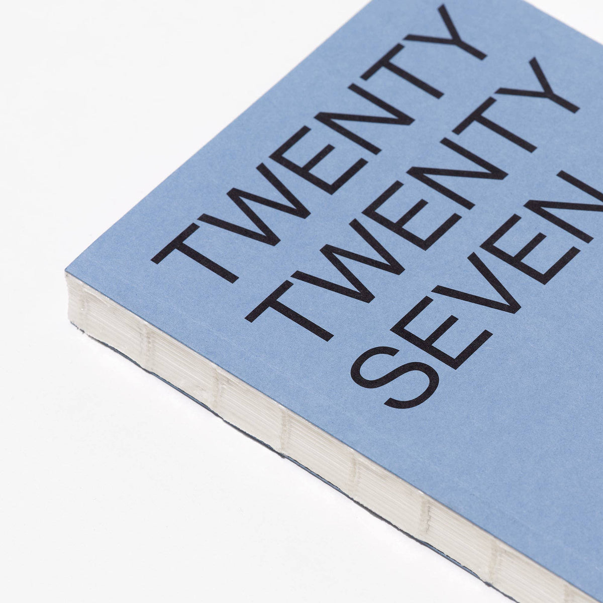 Close-up van het omslag van de agenda 2027 Koel Blauw van This Might Work