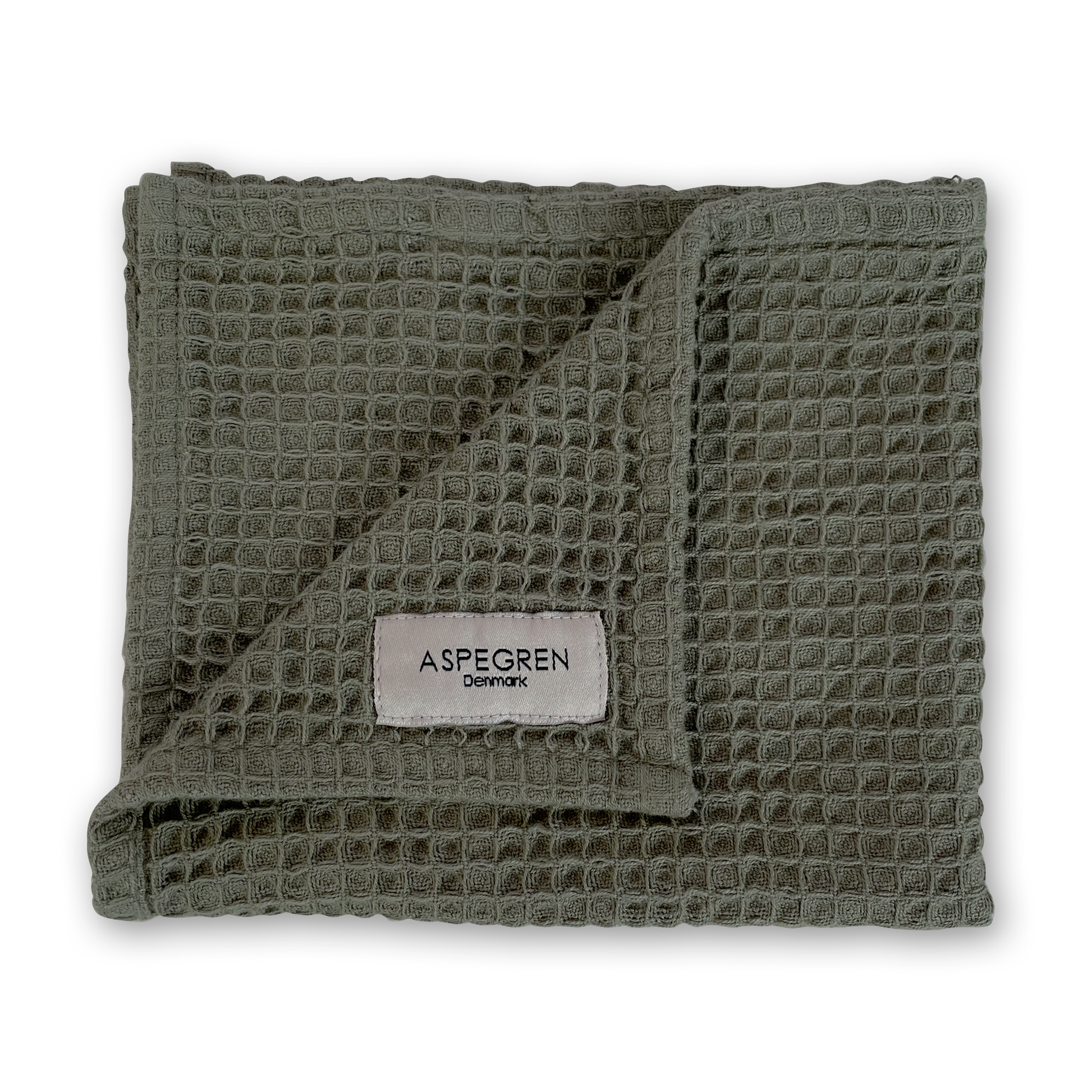 Detail van GOTS-gecertificeerd biologisch katoen textuur Fennel vaatdoek