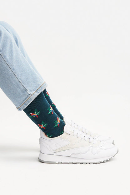 Tropical Parrots Socks - Biologische sokken met kleurrijke papegaaien