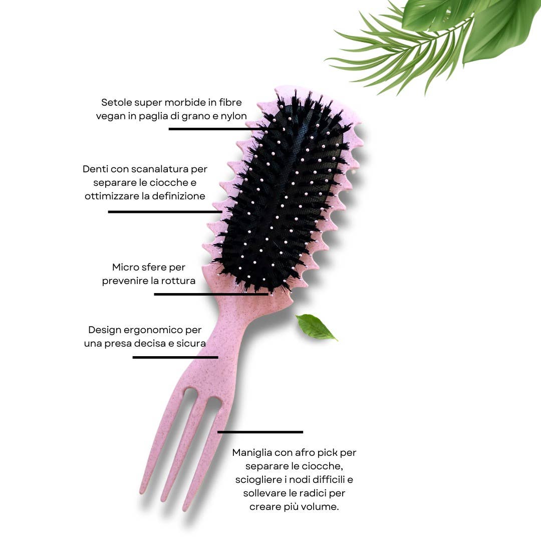 Curl Designer Brush Lila - Krulborstel voor Krullend & Afro Haar