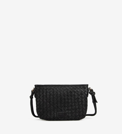 Brenda Lavish tas goudkleurige hardware verstelbare riem Zwart