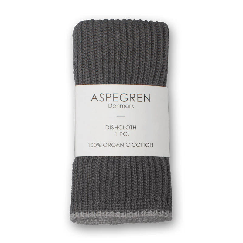 Vaatdoekje Aspegren 26x26cm granite kleur