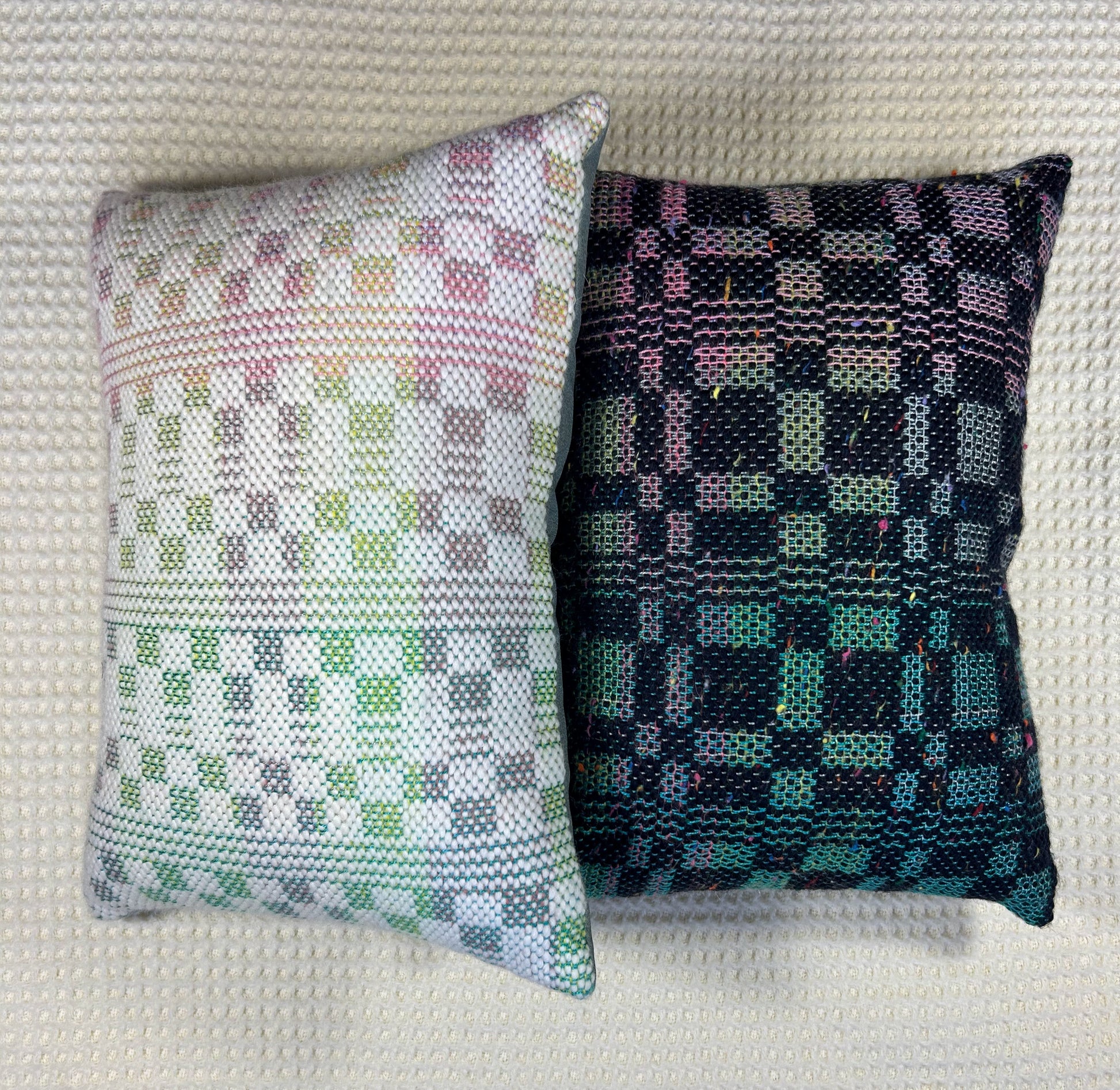 Handgeweven Kussens the Good Stuv Donker Blauw en Wit