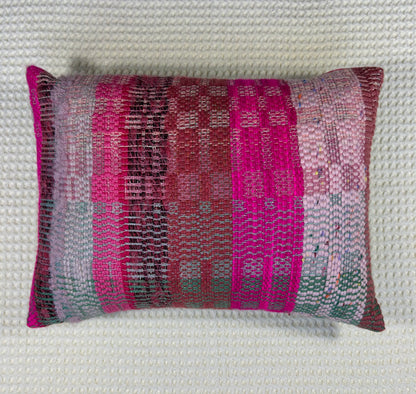 Handgeweven Kussen Pink