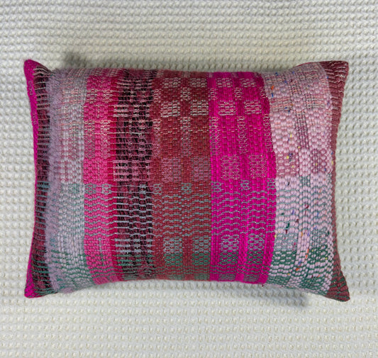 Handgeweven Kussen Pink