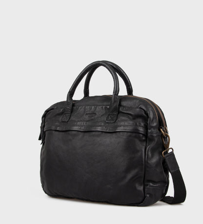 Zwarte laptoptas 15inch Montana met 2 compartimenten