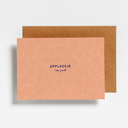 Hello August wenskaart Applausje Voor Jezelf