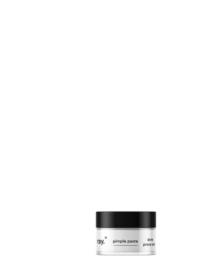 RAY Pimple Paste applicatie op gezicht, snelle oplossing voor puistjes