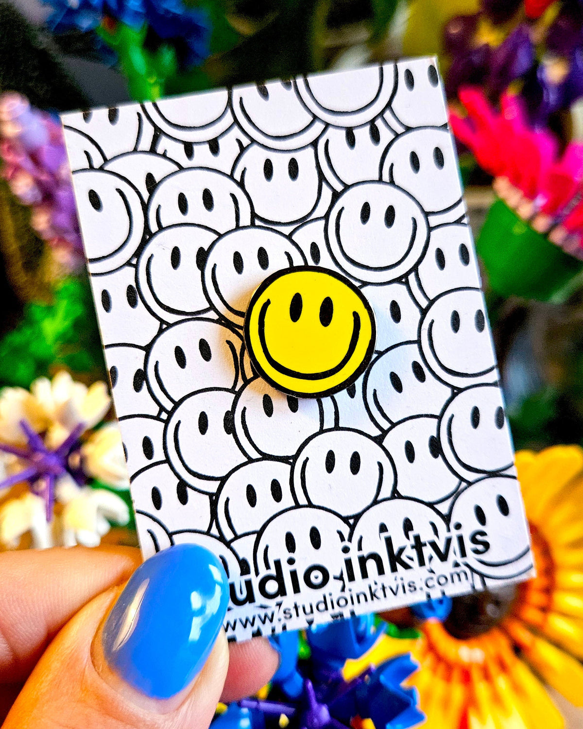 Pin Smiley Yellow van Studio Inktvis