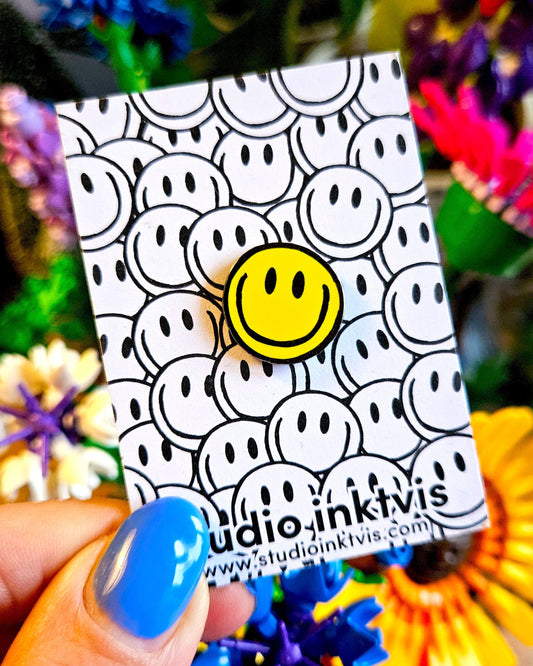 Pin Smiley Yellow van Studio Inktvis