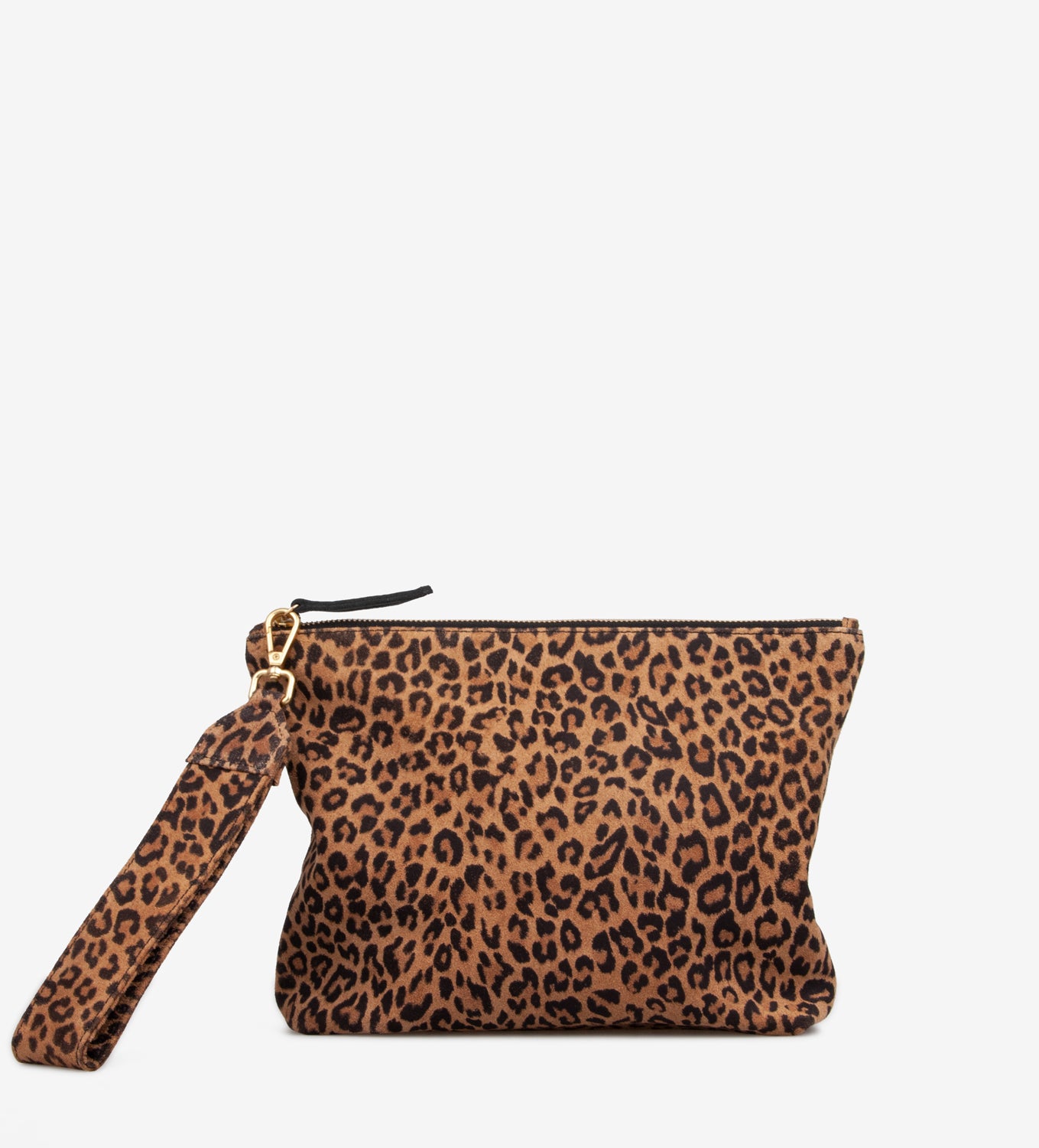 Svea Beauty clutch leopard print luxueus rundsleer