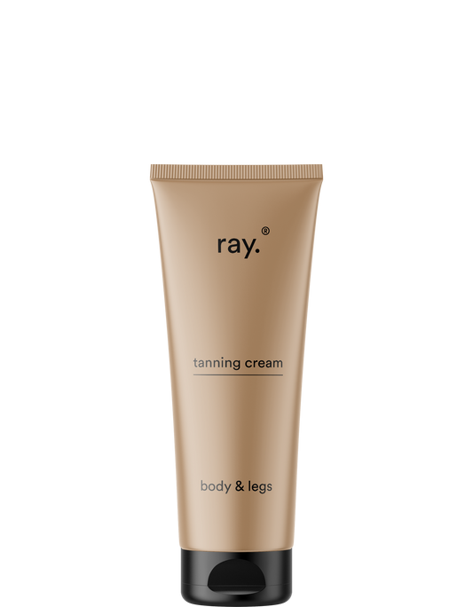 RAY Zelfbruinende Crème 100ml - Belgische lichaam en benen zelfbruiner met hyaluronzuur en amandelolie