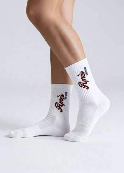 No Bad Days Club Après Ski Club sokken wit