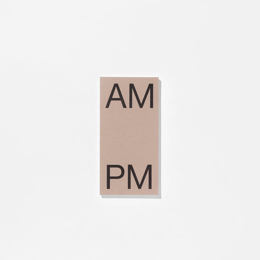 Dagplanner AM-PM Taupe van This Might Work, vooraanzicht