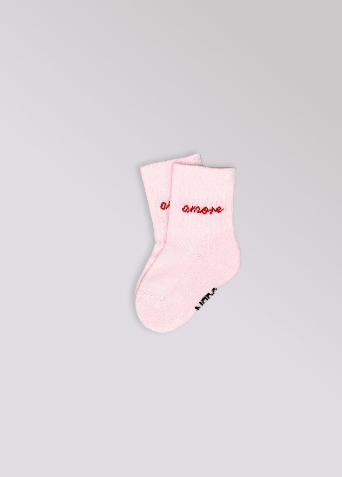 Paar lichtroze babysokken Amore van No Bad Days Club, productfoto