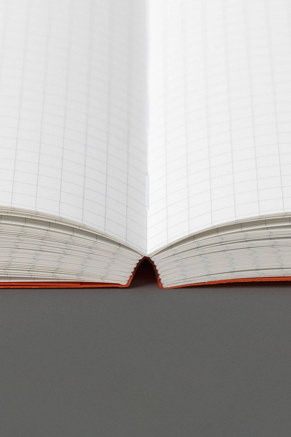 Opengeslagen Naked-notitieboek van mishmash dat 180° plat ligt