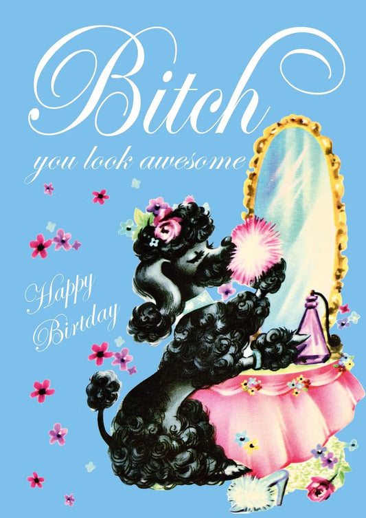 Postaart Bitch you look awesome