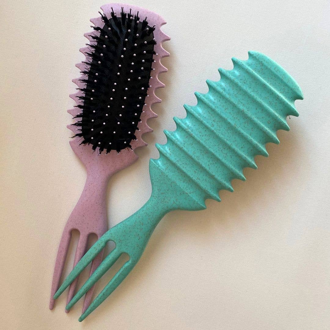 Curl Designer Brush Green - Curl Brush for Curly & Afro Hair