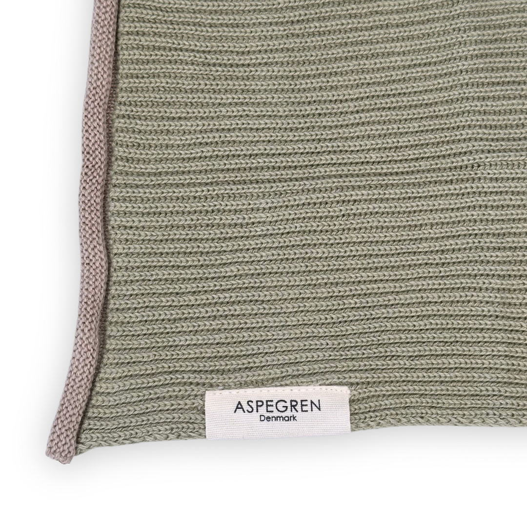 Detail van GOTS-gecertificeerd biologisch katoen textuur Fennel collectie vaatdoekje