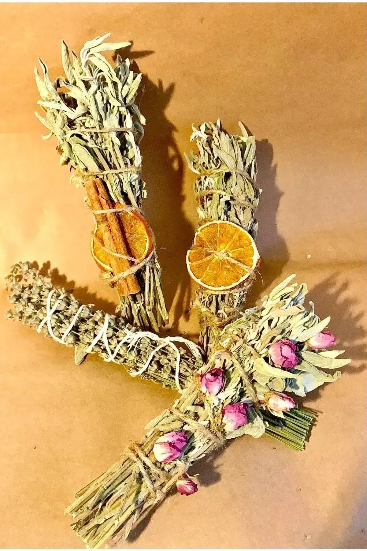 Sage Bundle Pack - Cinnamon, dried orange, and dried flowers