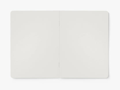 Opengeslagen notitieboek van typealive met blanco pagina's