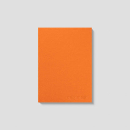 Naked-notitieboek A5 van mishmash in oranje, vooraanzicht