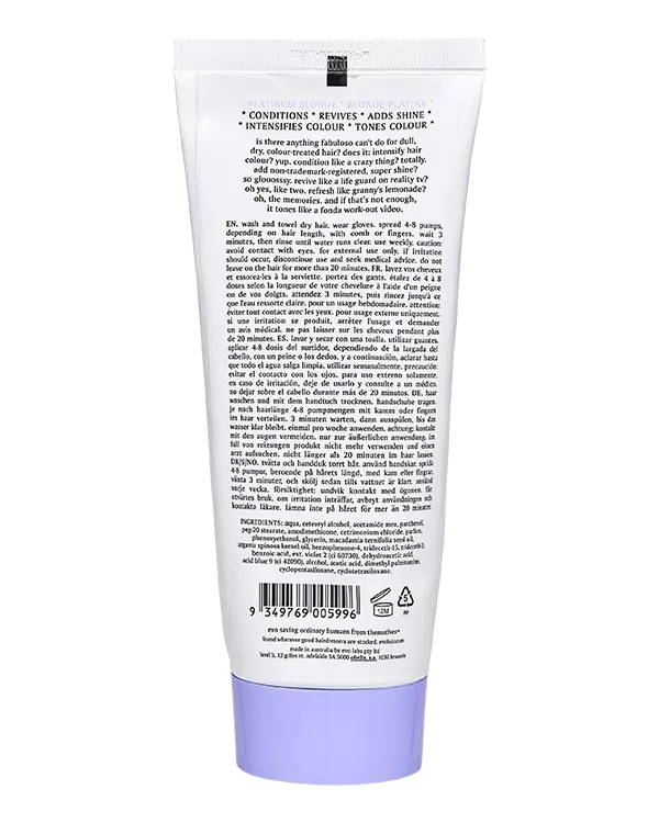 Evo fabuloso platinum blond conditioner 