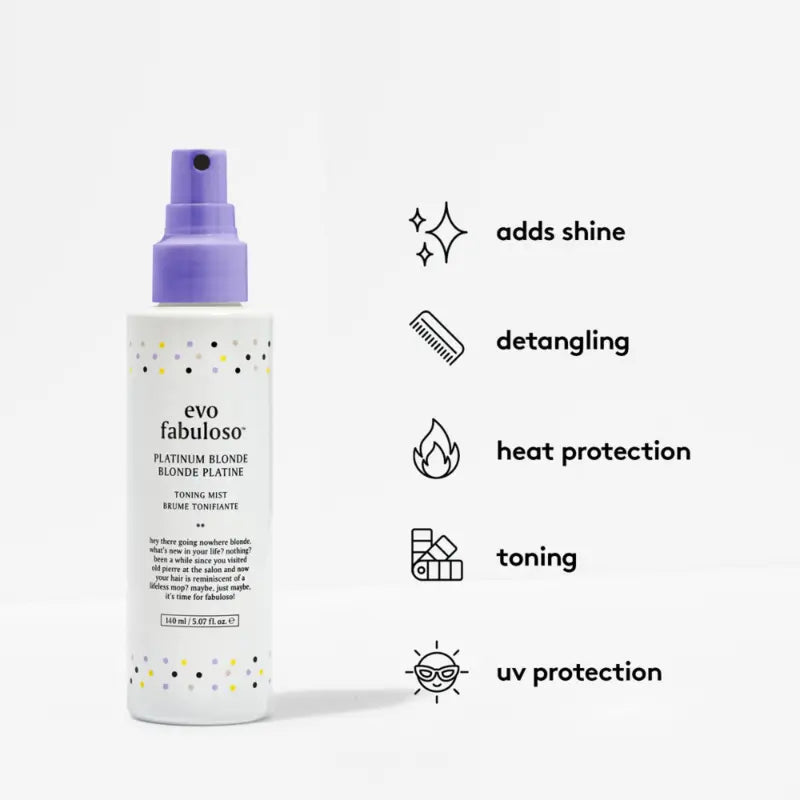 Evo fabuloso platinum blonde toning mist