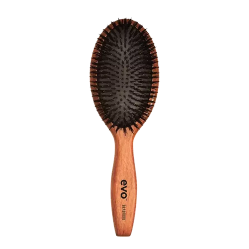 Evo bradford pin bristle brush is de ultieme ovale verzorgingsborstel voor dikker, stugger of voller haar.