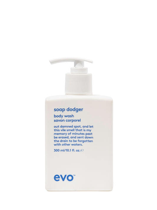 Evo soap dodger body wash maakt gebruik van milde, zeepvrije reinigers. Hierdoor blijft de natuurlijke barrière en vochtbalans van de huid perfect intact.