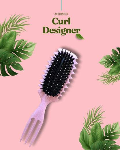Curl Designer Brush Lila - Krulborstel voor Krullend & Afro Haar