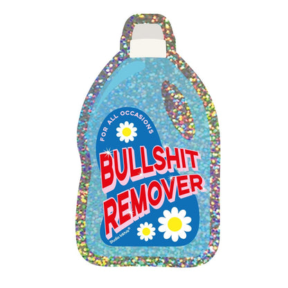 Glitter sticker Bullshit remover van Studio Inktvis, foto 3