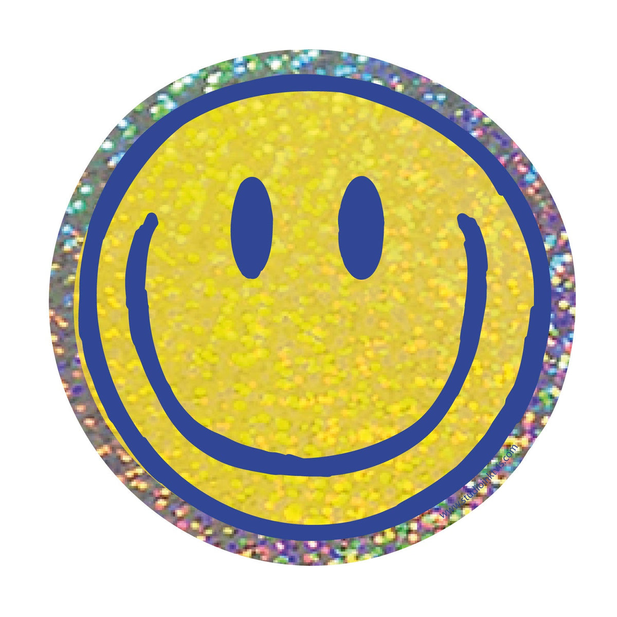 Glitter sticker Smiley van Studio Inktvis, foto 2
