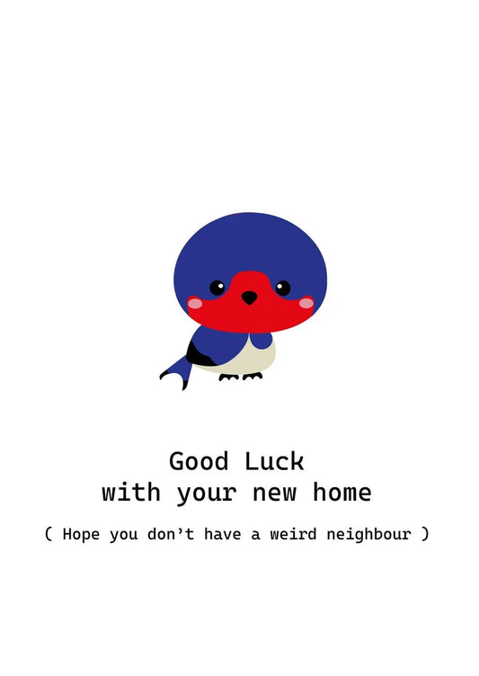 Postkaart Studio Inktvis Good luck with you new home