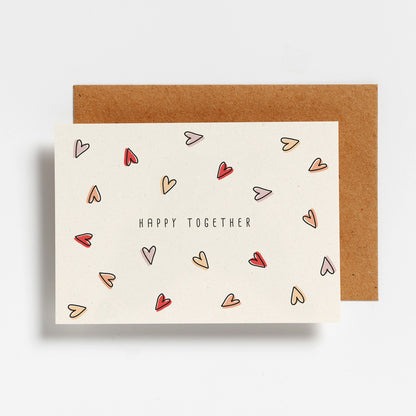 Hello August wenskaart Happy Together